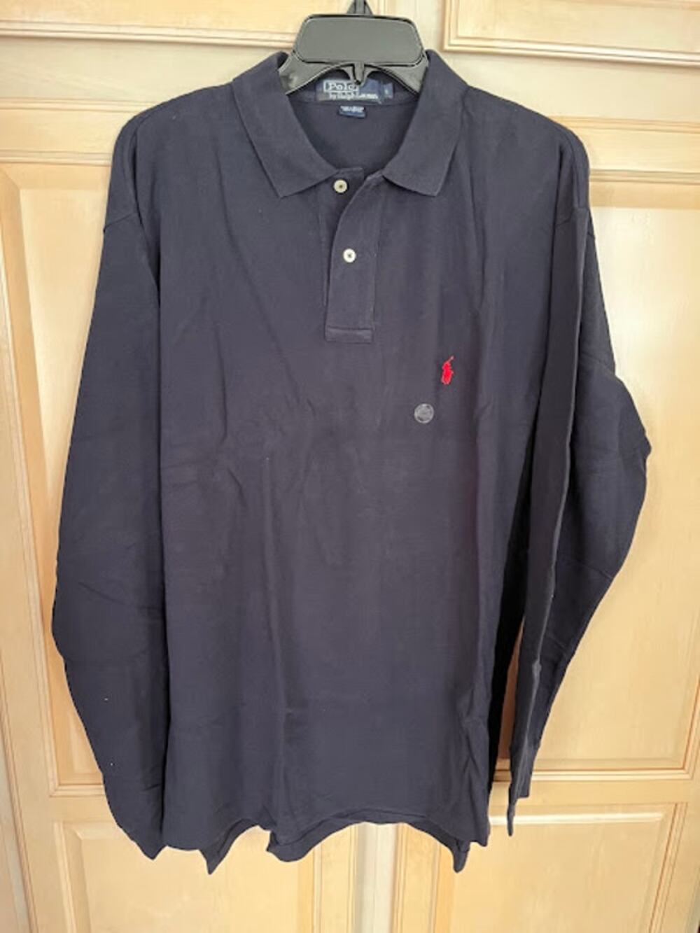 Polo by Ralph Lauren Shirt Navy Long Sleeve NWOT Vintage 1980s
